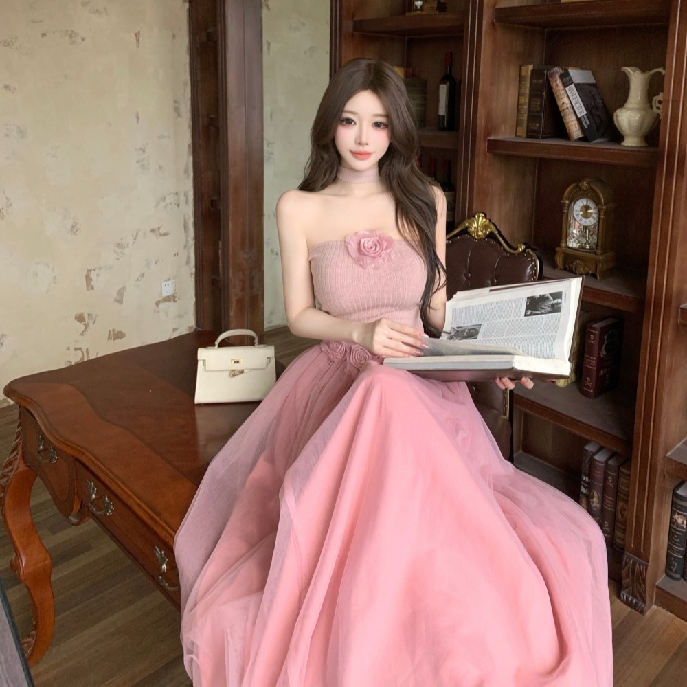 Light luxury dress evening dress a set