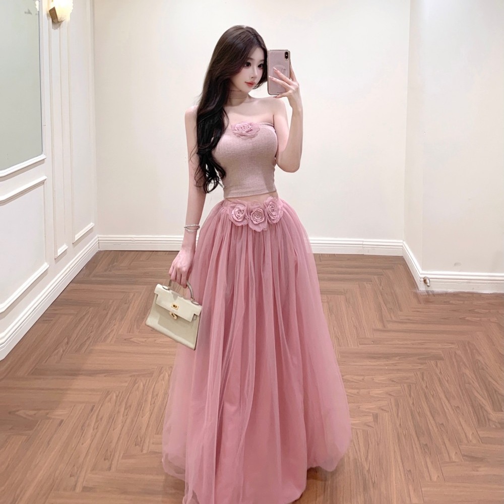 Light luxury dress evening dress a set