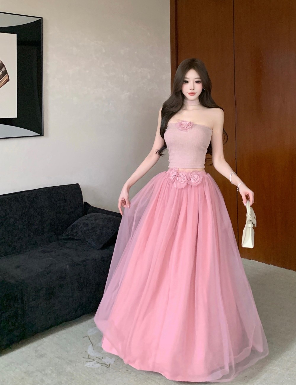 Light luxury dress evening dress a set