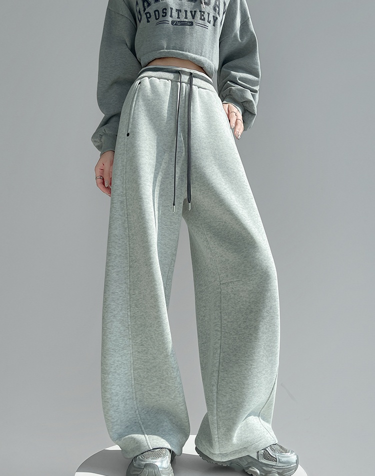 Casual sweatpants all-match wide leg pants for women
