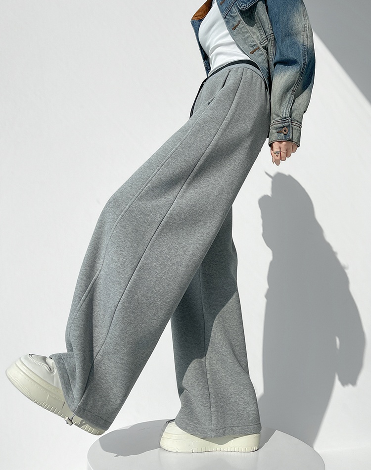 Casual sweatpants all-match wide leg pants for women