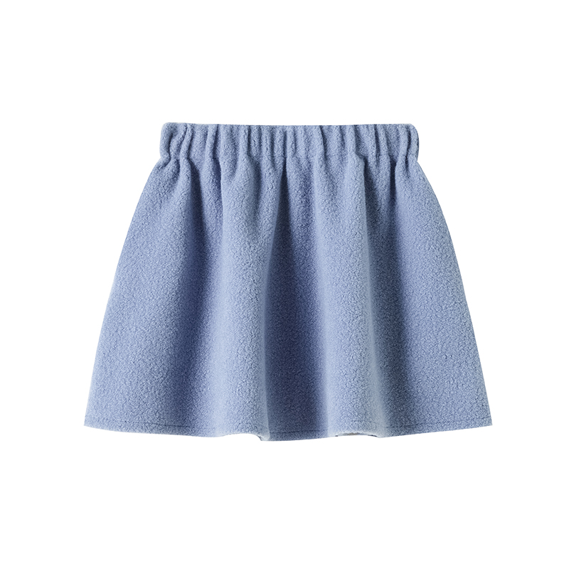 Winter woolen skirt thick A-line short skirt