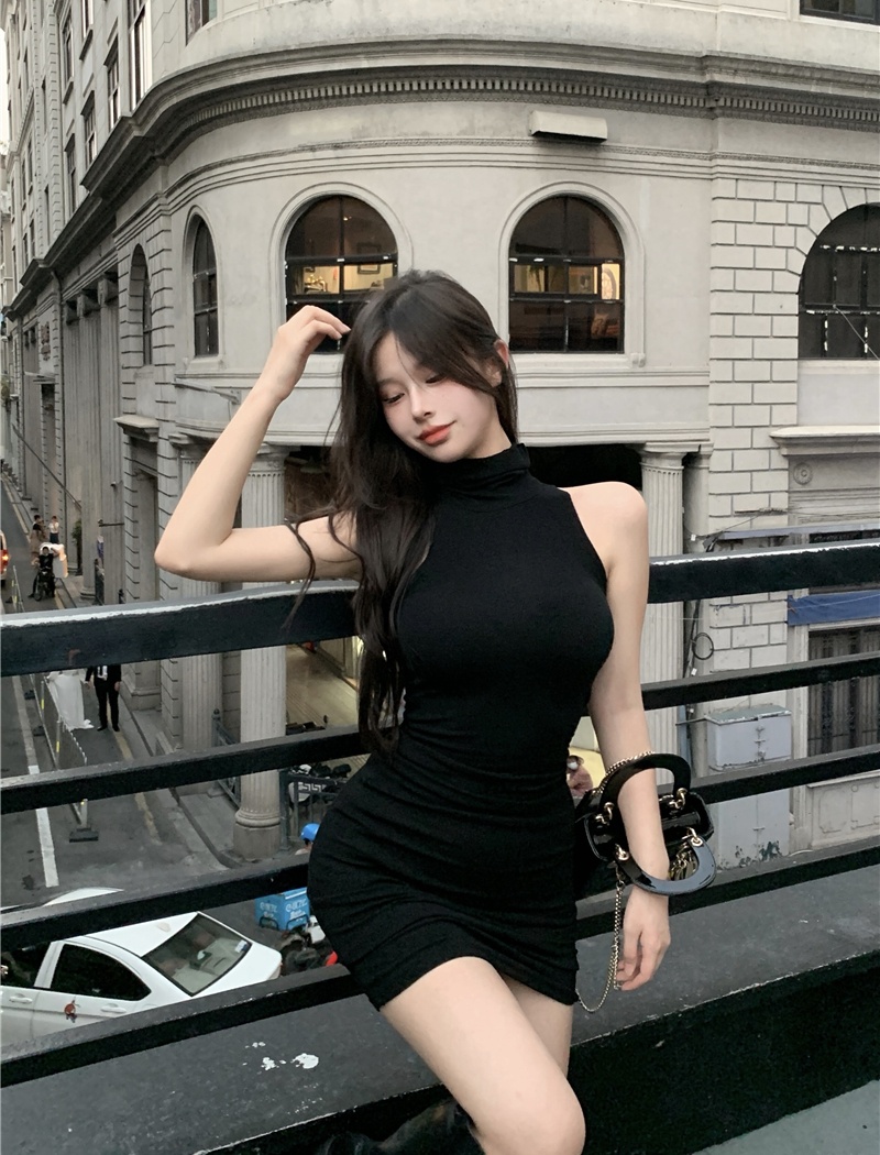 Inside the ride pinched waist dress for women