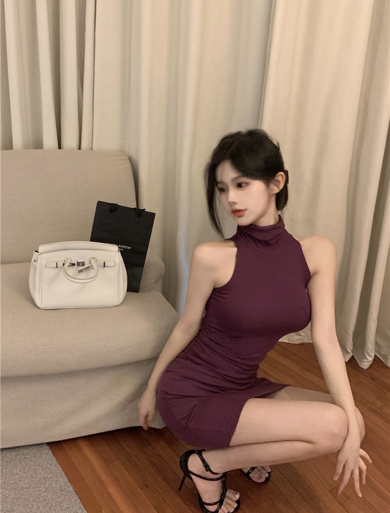 Inside the ride pinched waist dress for women