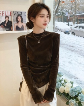 Slim tops niche bottoming shirt for women