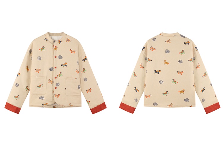 Western style coat winter cotton coat for women