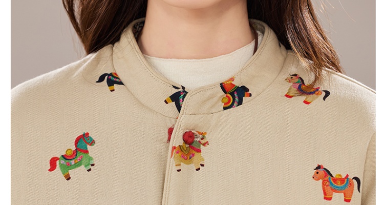 Western style coat winter cotton coat for women