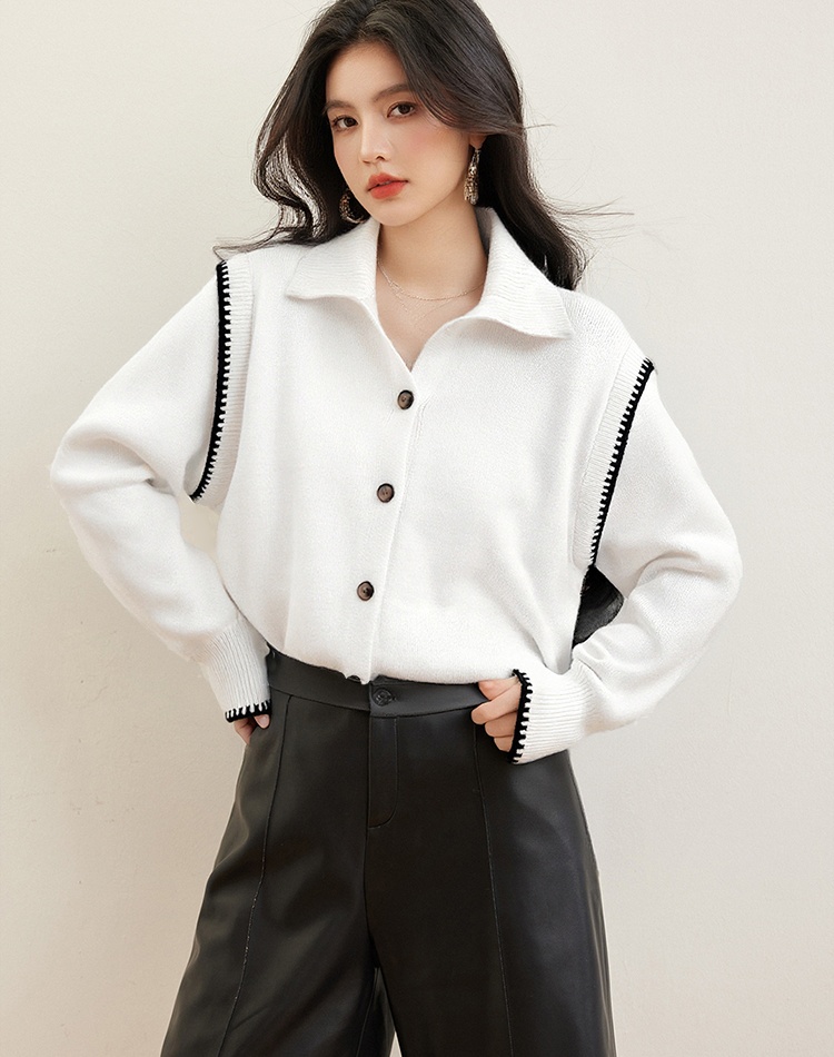 All-match Korean style sweater simple cardigan