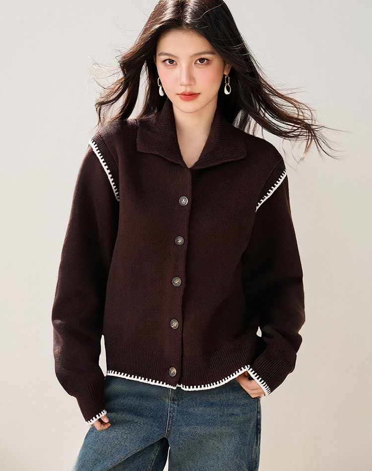 All-match Korean style sweater simple cardigan