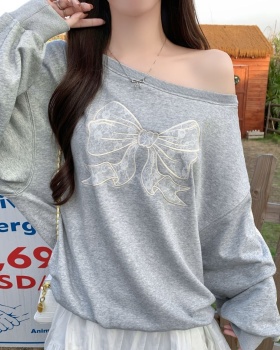 Complex lace thin embroidery cotton hoodie