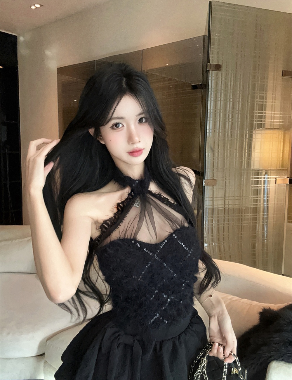 Enticement tops culottes 2pcs set for women