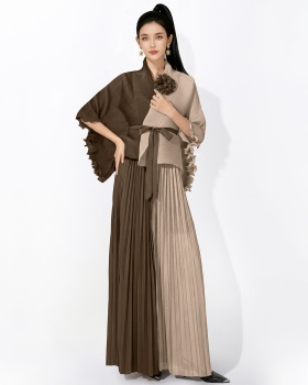 European style frenum long skirt enlarge tops 2pcs set