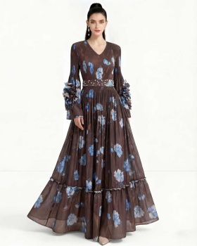 European style Pleats Please enlarge dress