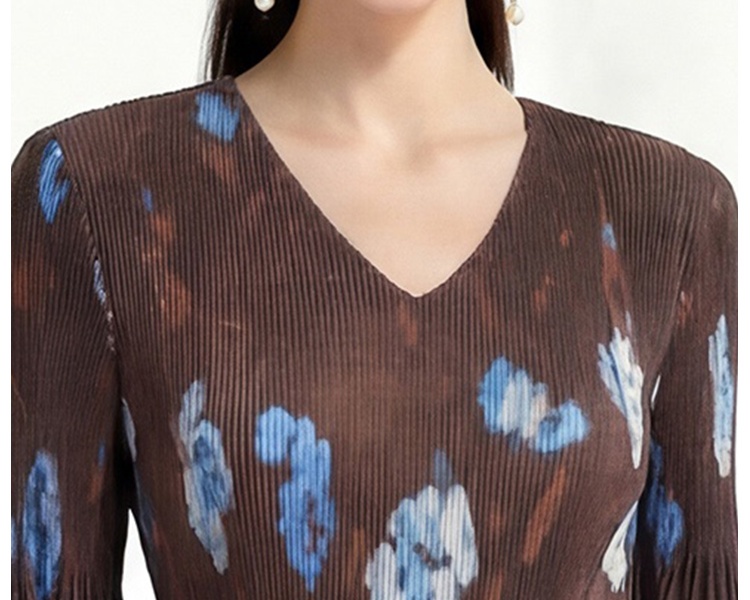 European style Pleats Please enlarge dress