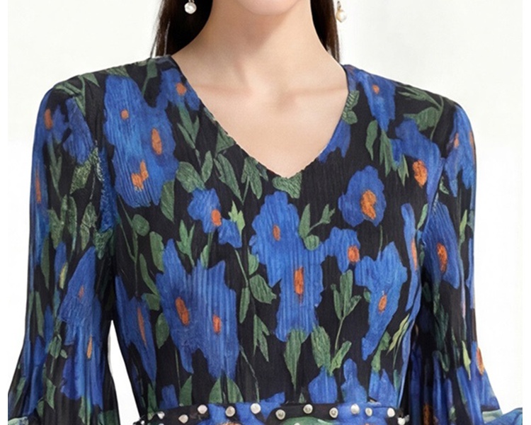 Enlarge lantern sleeve spring and autumn dress