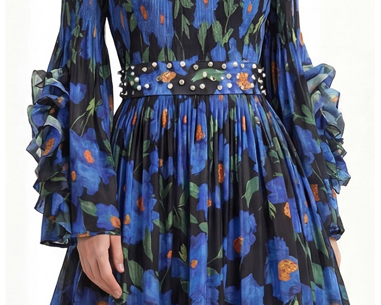 Enlarge lantern sleeve spring and autumn dress