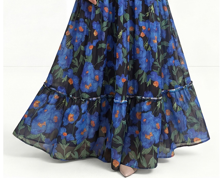 Enlarge lantern sleeve spring and autumn dress