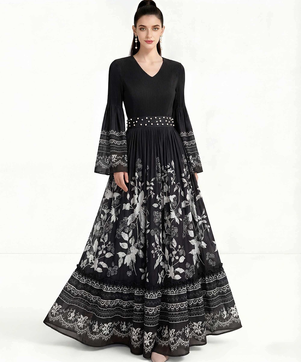 European style enlarge Pleats Please dress