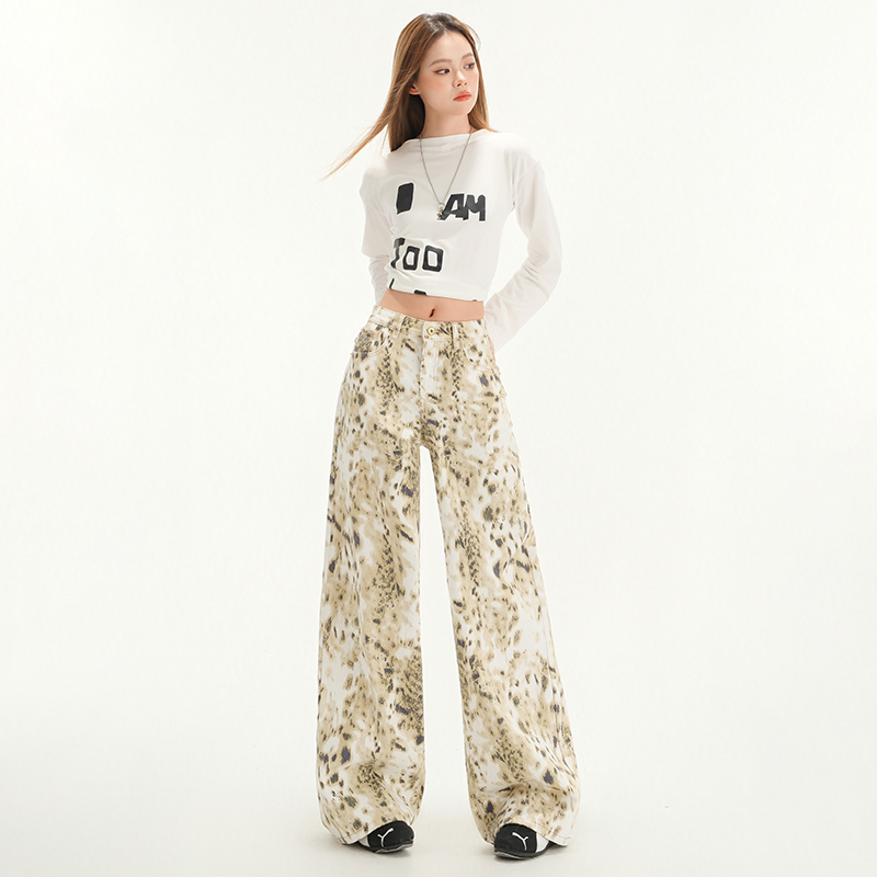 Casual American style long pants loose pants for women