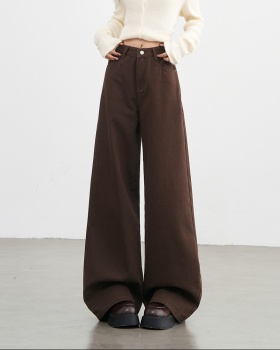 All-match long pants high waist pants for women