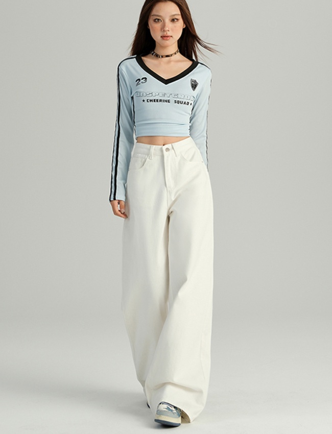 All-match long pants high waist pants for women