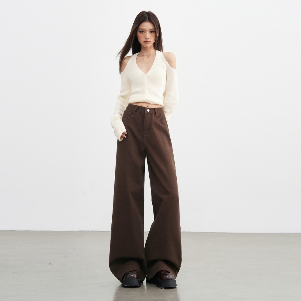 All-match long pants high waist pants for women