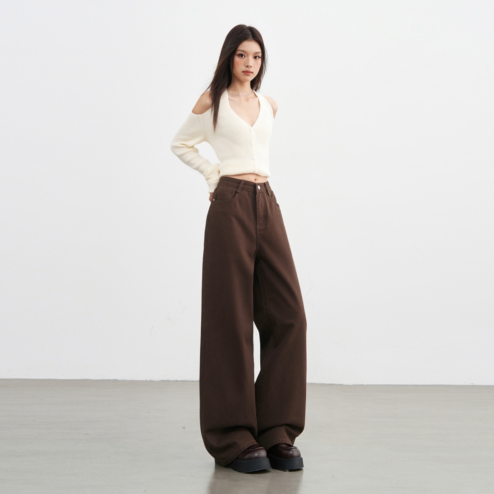 All-match long pants high waist pants for women