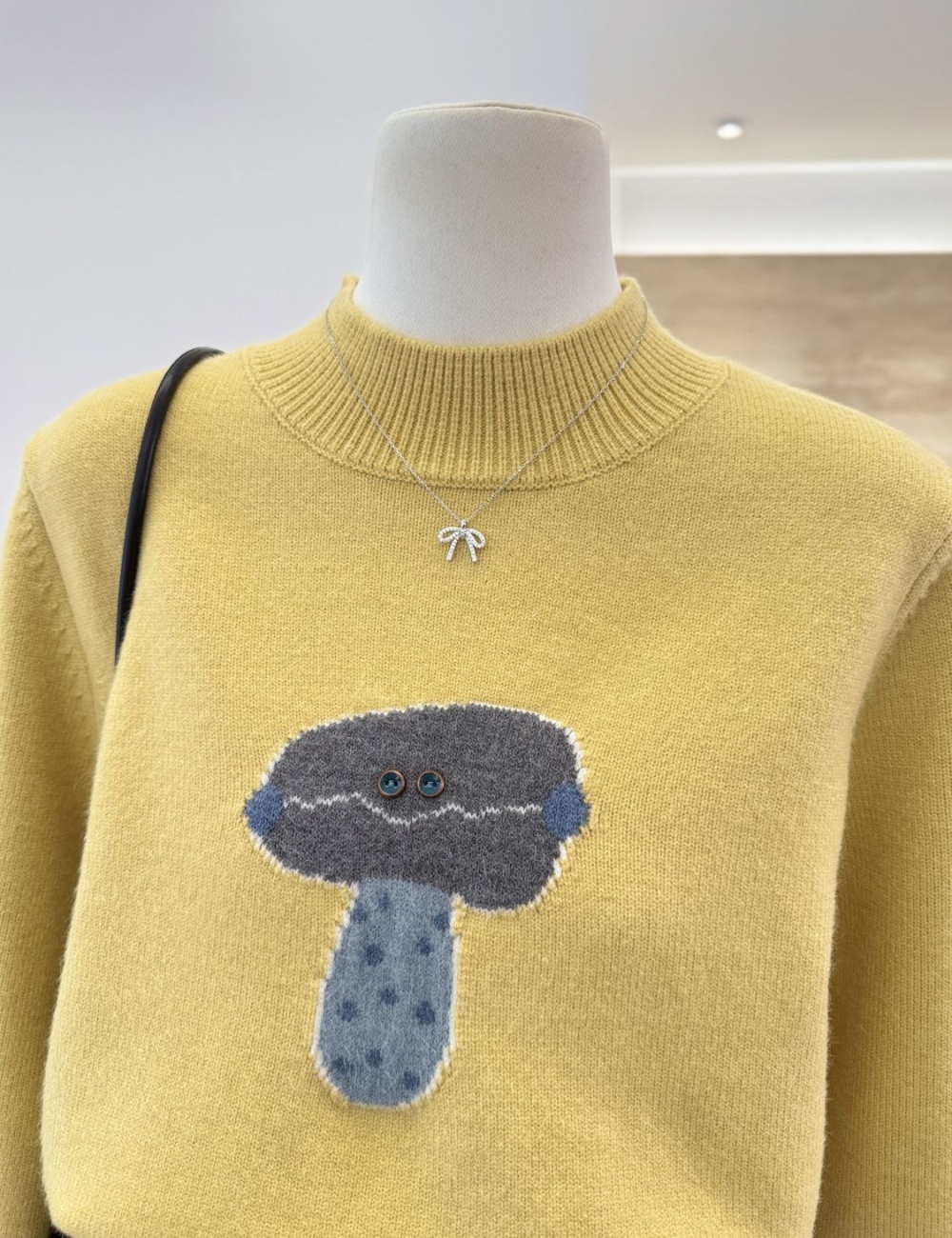 Loose half high collar knitted tops thermal pullover sweater