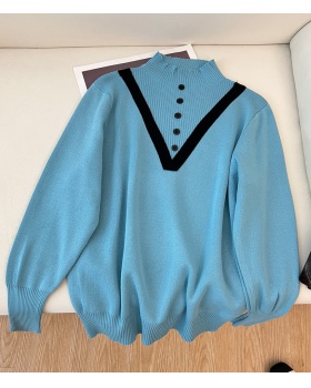 Autumn and winter bottoming shirt V-neck sweater for women