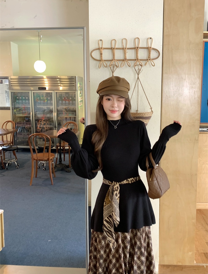 Wears outside pure tops autumn and winter sweater