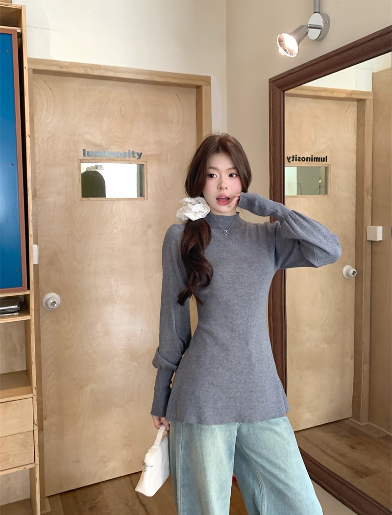 Wears outside pure tops autumn and winter sweater