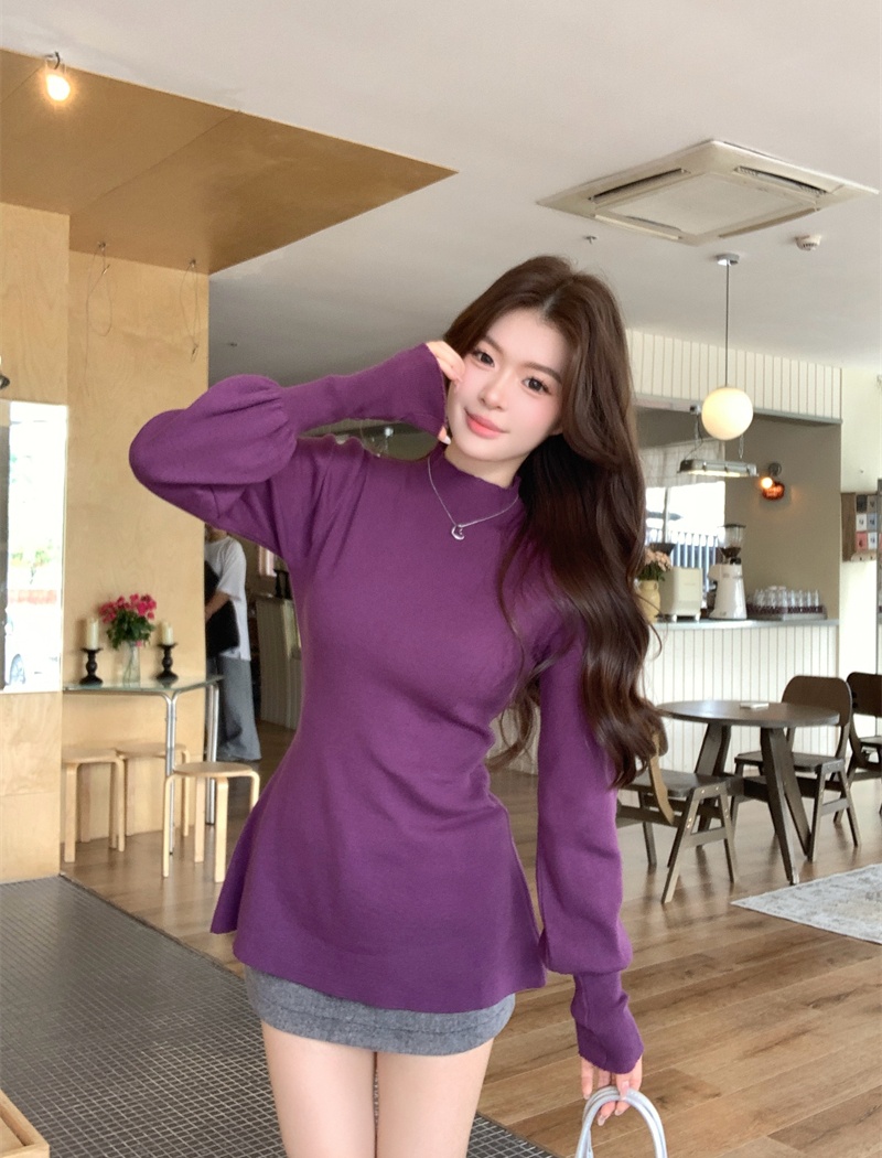 Wears outside pure tops autumn and winter sweater