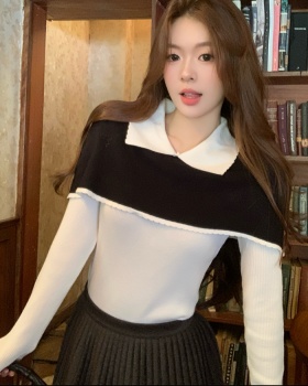 Chanelstyle sweater Korean style tops for women
