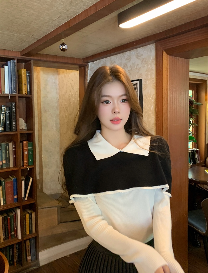 Chanelstyle sweater Korean style tops for women