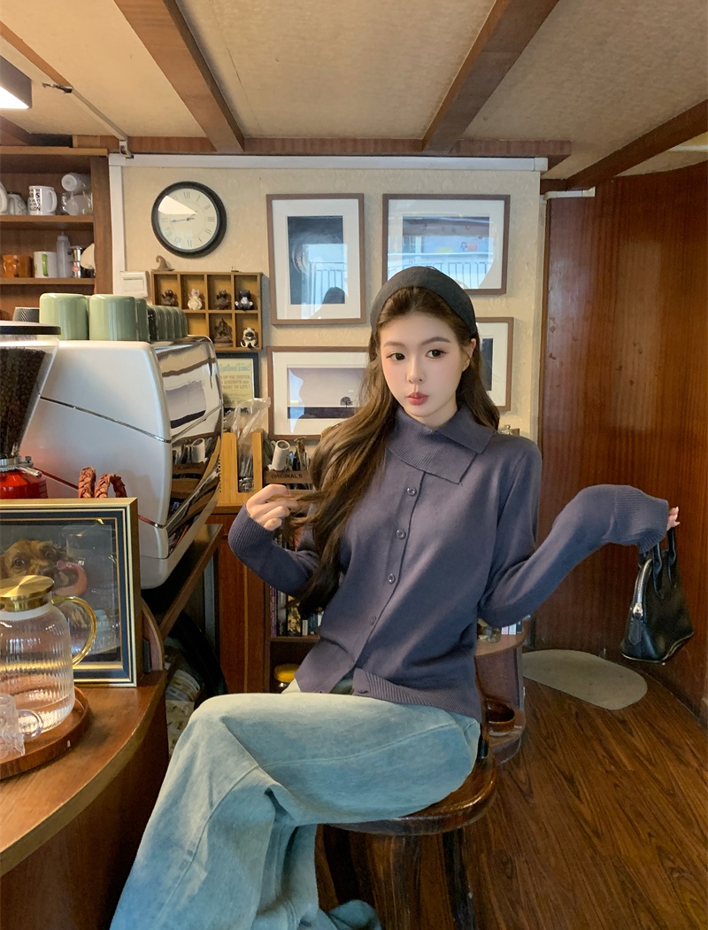 Lazy autumn and winter sweater knitted scarves for women