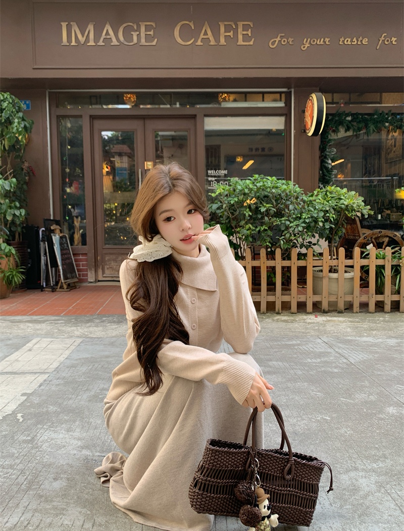 Lazy autumn and winter sweater knitted scarves for women