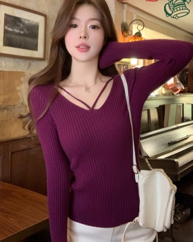 Slim inside the ride T-shirt enticement tops for women