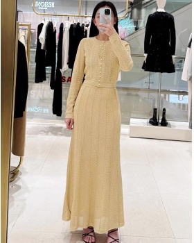 Chanelstyle skirt France style cardigan a set for women