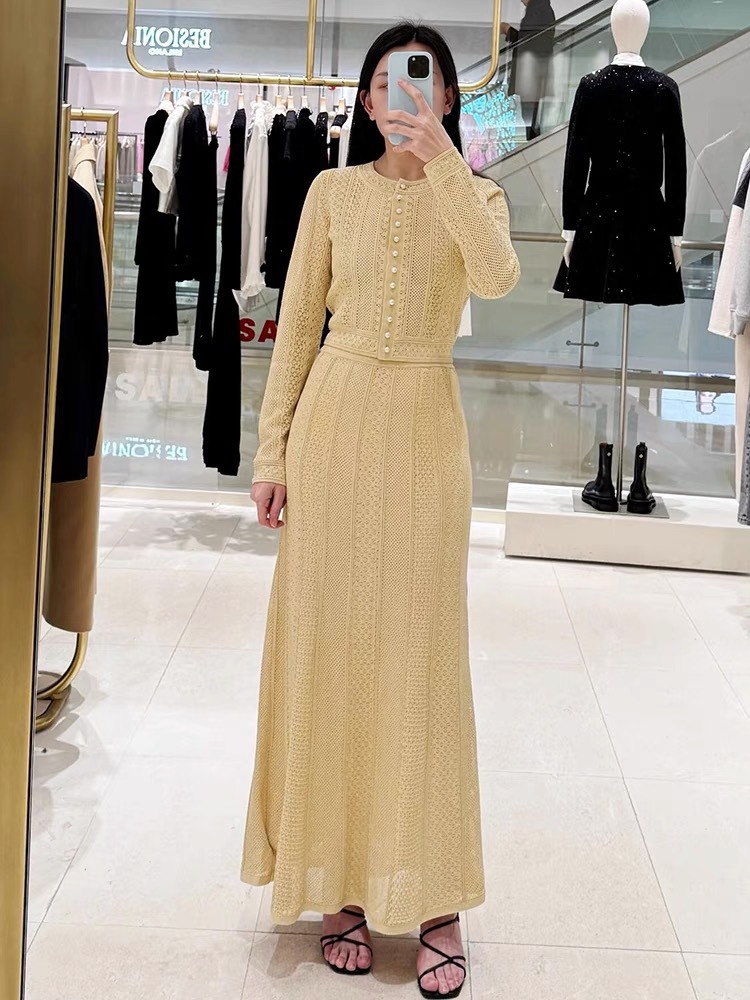 Chanelstyle skirt France style cardigan a set for women