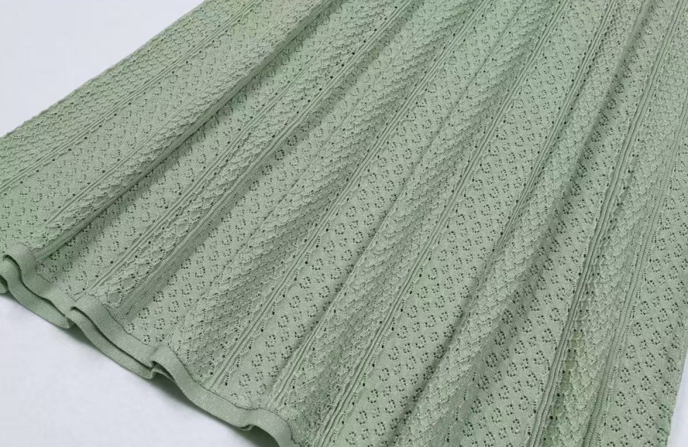 Hollow short sleeve retro cstand collar slim dress for women