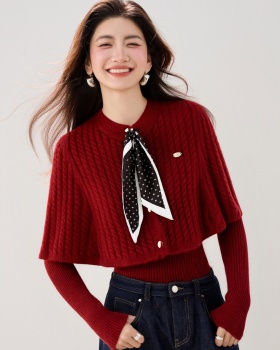 Autumn and winter Casual shawl temperament scarves a set