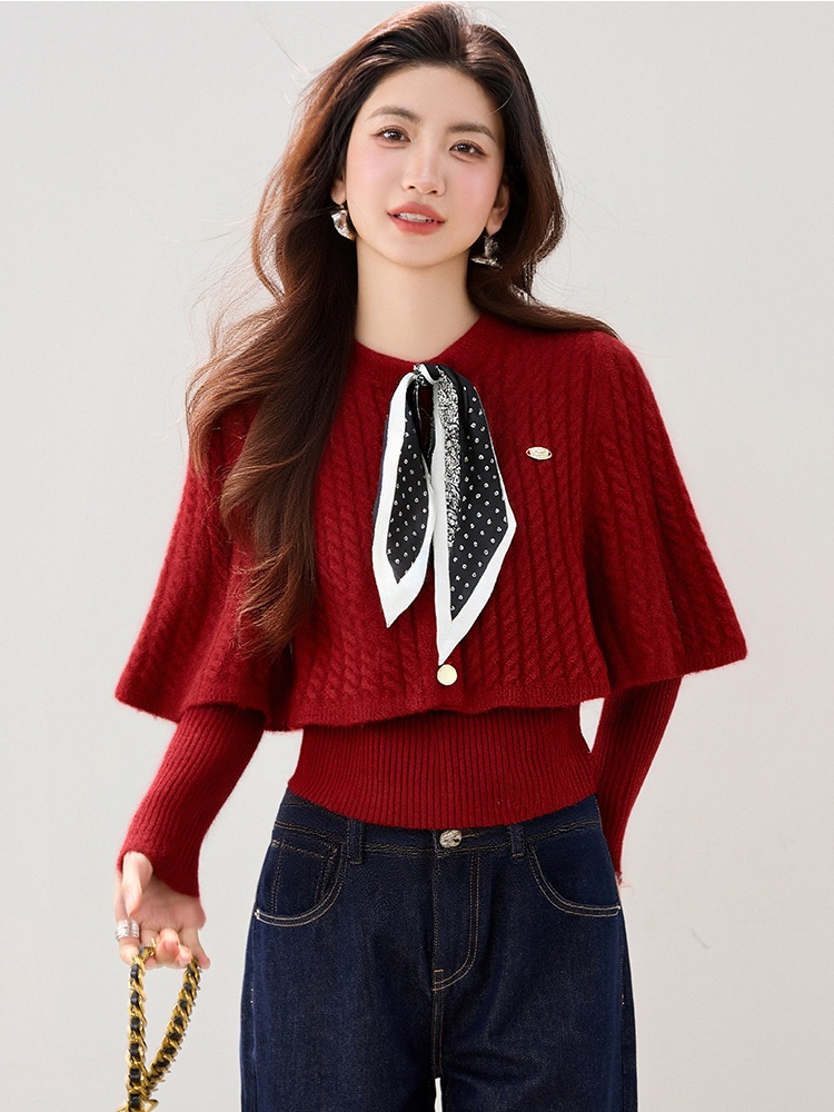 Autumn and winter Casual shawl temperament scarves a set