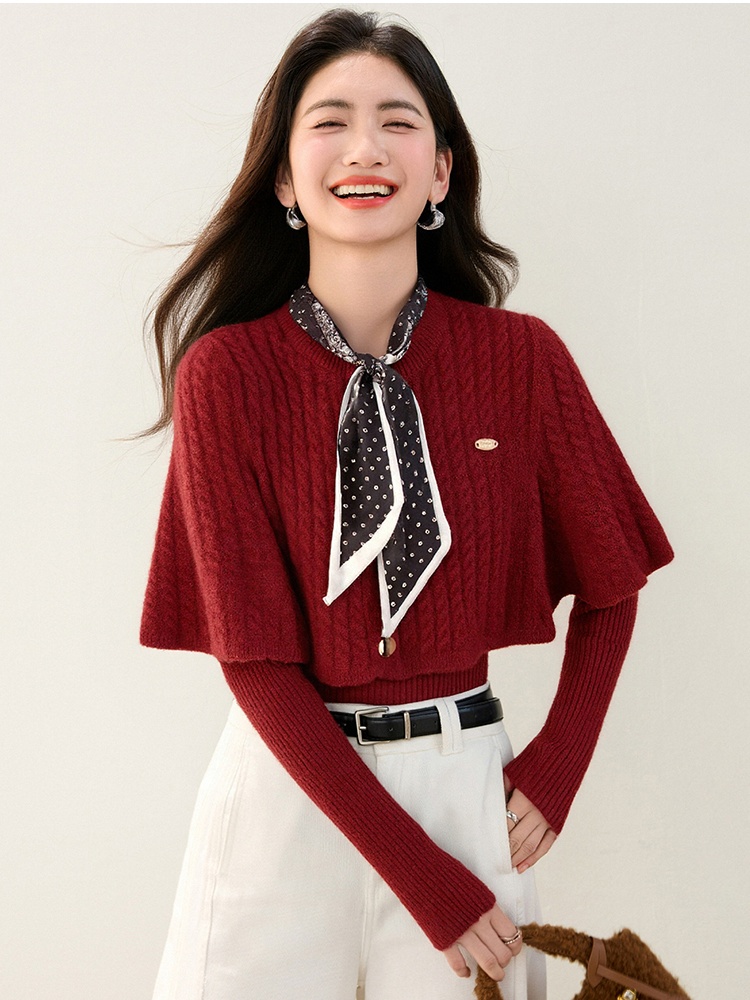 Autumn and winter Casual shawl temperament scarves a set