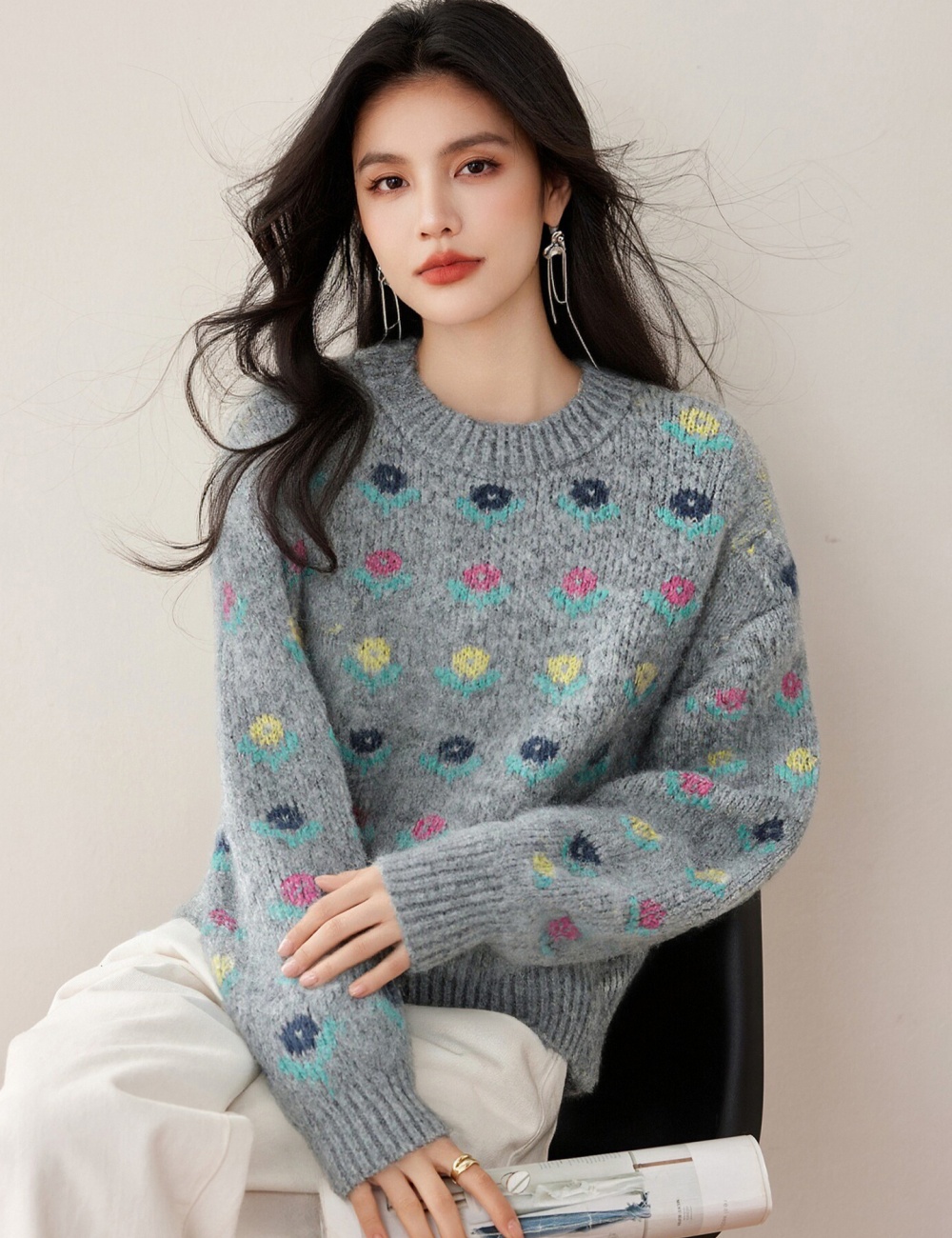 All-match sweater winter tops for women