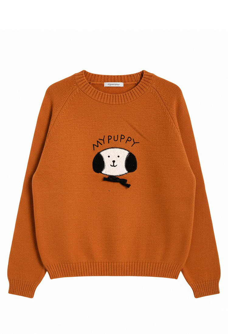 Sweet puppy tops lovely autumn and winter sweater