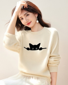Temperament sweater tops for women