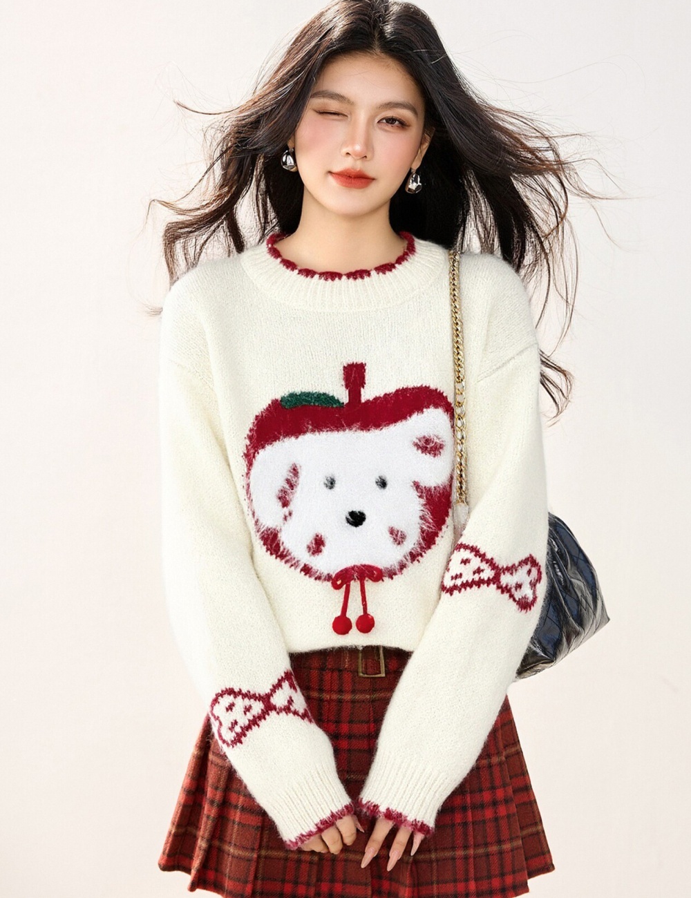 Christmas lovely winter dog pullover knitted sweater