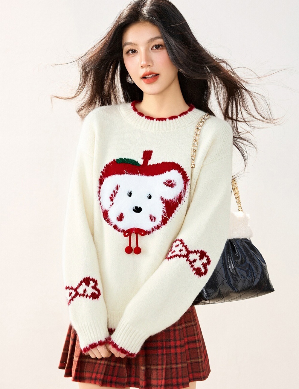Christmas lovely winter dog pullover knitted sweater