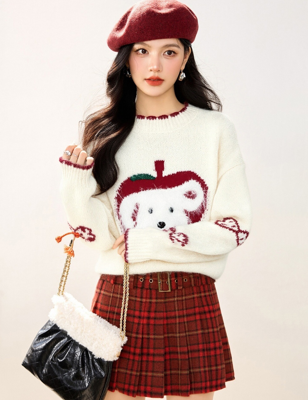 Christmas lovely winter dog pullover knitted sweater