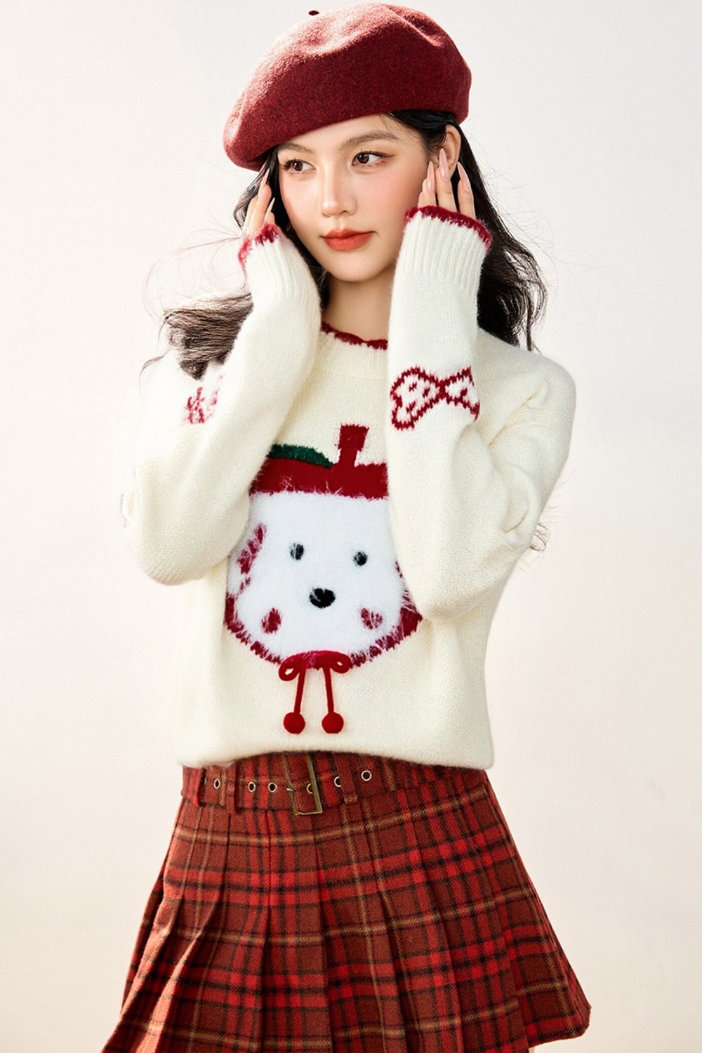Christmas lovely winter dog pullover knitted sweater